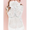 Girl Swimsuit Crochet Swim Cover Up Summer Bathing Suit Swimwear Knit Pullover Beach Dress - 3 of 4