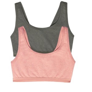 Felina Women's Organic Cotton Stretch Bralette 2-Pack - 1 of 1