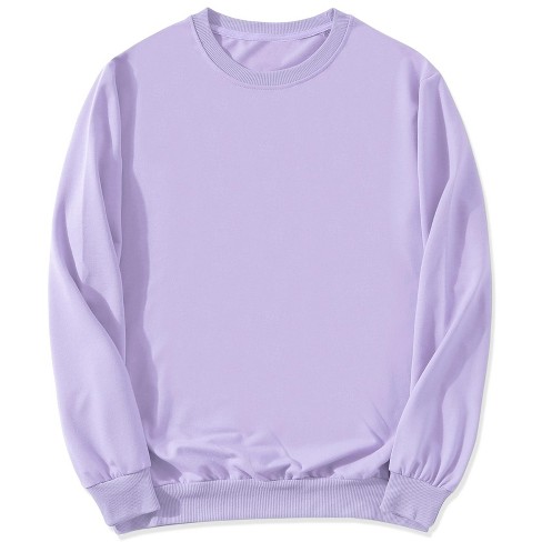 Lavender crew sales neck sweatshirt