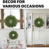 26 Inch Artificial Green Pine Wreath for Front Door Indoor Outdoor Decor Winter Farmhouse Hanging Wall Window Porch Large Green Wreath - 3 of 4