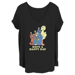 Women's Sesame Street Have a Happy Day T-Shirt - 1 of 4