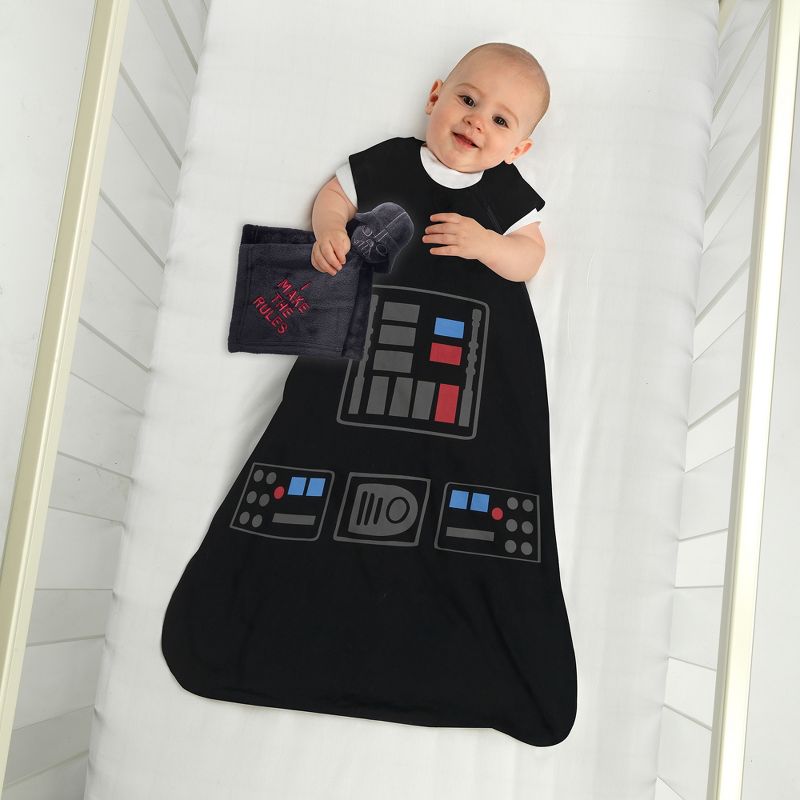 Lambs & Ivy Star Wars Darth Vader Wearable Blanket & Lovey Baby Gift Set - 2pc, 2 of 10