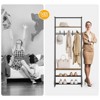 Coat Rack, Hall Tree with Shoe Bench for Entryway, Entryway Bench with Coat Rack, 4-in-1Multifunctional Hallway Organizer w/5 Removable Hooks - 4 of 4