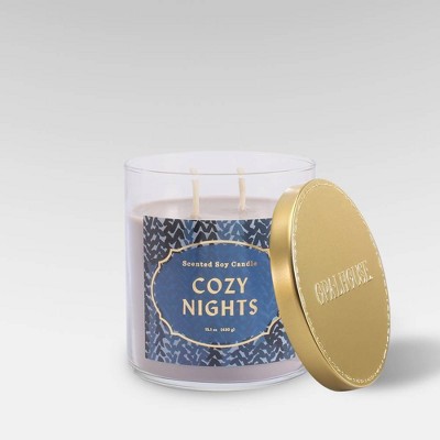Lidded Glass Jar Candle Cozy Nights - Opalhouse™