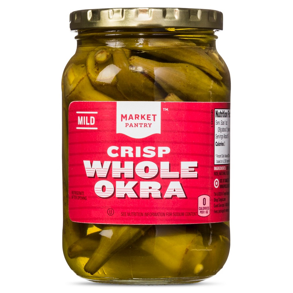 Target Stores MARKET PANTRY, CRISP WHOLE OKRA, MILD