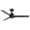 Airsurfer 48-in Matte Black Ceiling Fan Without Light, 3-Blade Propeller Design with Remote, 5" Downrod, Indoor Modern Style - 2 of 4