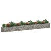 vidaXL Durable Corten Steel Planter - Weather-Resistant Rectangle Raised Bed for Outdoor Planting - 24.4"x11.8"x11.4" - Easy to Assemble Garden Décor - 3 of 4