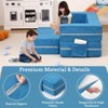 GustoWave 3Pcs Modular Kids Sofa, Toddler Couch Modular Kids Couch, Convertible Foam Sofa Play Set with Removable Cover - 4 of 4