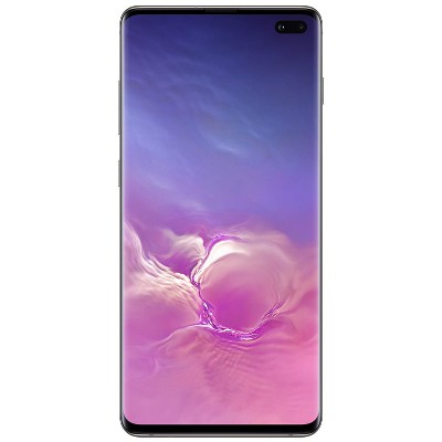 Samsung Galaxy S10 Plus 128GB ROM 8GB RAM G975 6.4" GSM Unlocked Smartphone - Manufacturer Refurbished - Black