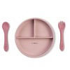 SARO "Food & Fun" 3-Piece Silicone Baby Feeding Set: Suction Plate, Spill-Proof Cup & Ergonomic Utensils for Self-Feeding - 2 of 3