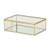 Cheung's Lume Glass & Metal Frame Storage Box - Gold - 3 of 4