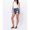 Women's Frayed Hem Distressed Denim Shorts - sneak peek - 2 of 4