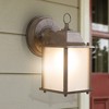 Yosemite Home Decor 5008IBR Tara Collection Incandescent Exterior Sconce, 4.5-Inch, Brown Frame - 4 of 4
