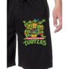 Nickelodeon TMNT Teenage Mutant Ninja Turtles Mens' Sleep Lounge Pajama Shorts Black - 2 of 4