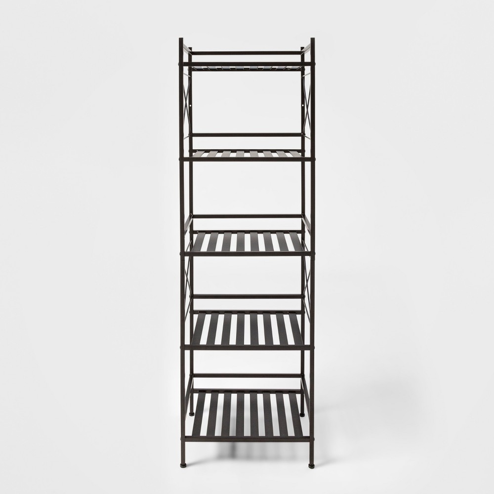 Square Tube 5 Tier Decorative Storage Cabinets Bronze - Threshold