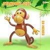 Playbees 3-Pack of 27" Inflatable Monkeys – Perfect for Jungle Safari Party Fun & Kids' Celebrations - 2 of 4