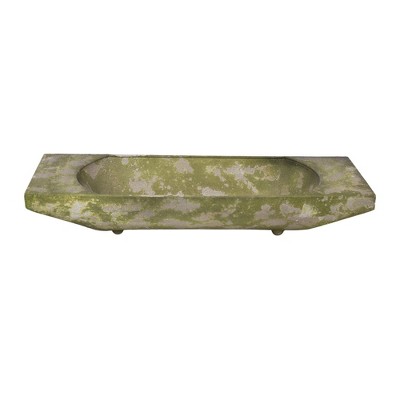 Transpac Metal Mossy Dough Bowl Home Decorations Spring