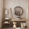 OUTSUPPLY Round Metal Framed Bathroom Storage with Mirror, Adjustable Shelves, Modern Medicine Cabinet - 3 of 4