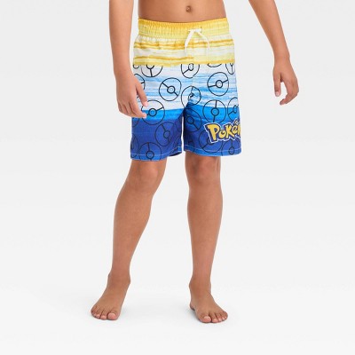 Boys' Pokemon Fictitious Character Swim Shorts - Yellow S