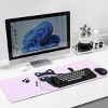 Wikineon Gaming Mouse Pad, Large Mouse Pad, Non-Slip 4mm Laptop Gaming Desk Pad, Waterproof Desk Pad for Gaming, Office and Home (31.49'' x 11.8'') - 2 of 4