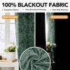Deconovo Embroidered Leaf Sheer Curtains Light Filtering Grommet Panels - 3 of 4