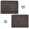 Generic Real Leather Mens Bifold Wallet RFID Blocking Slim Minimalist Front Pocket - 3 of 4