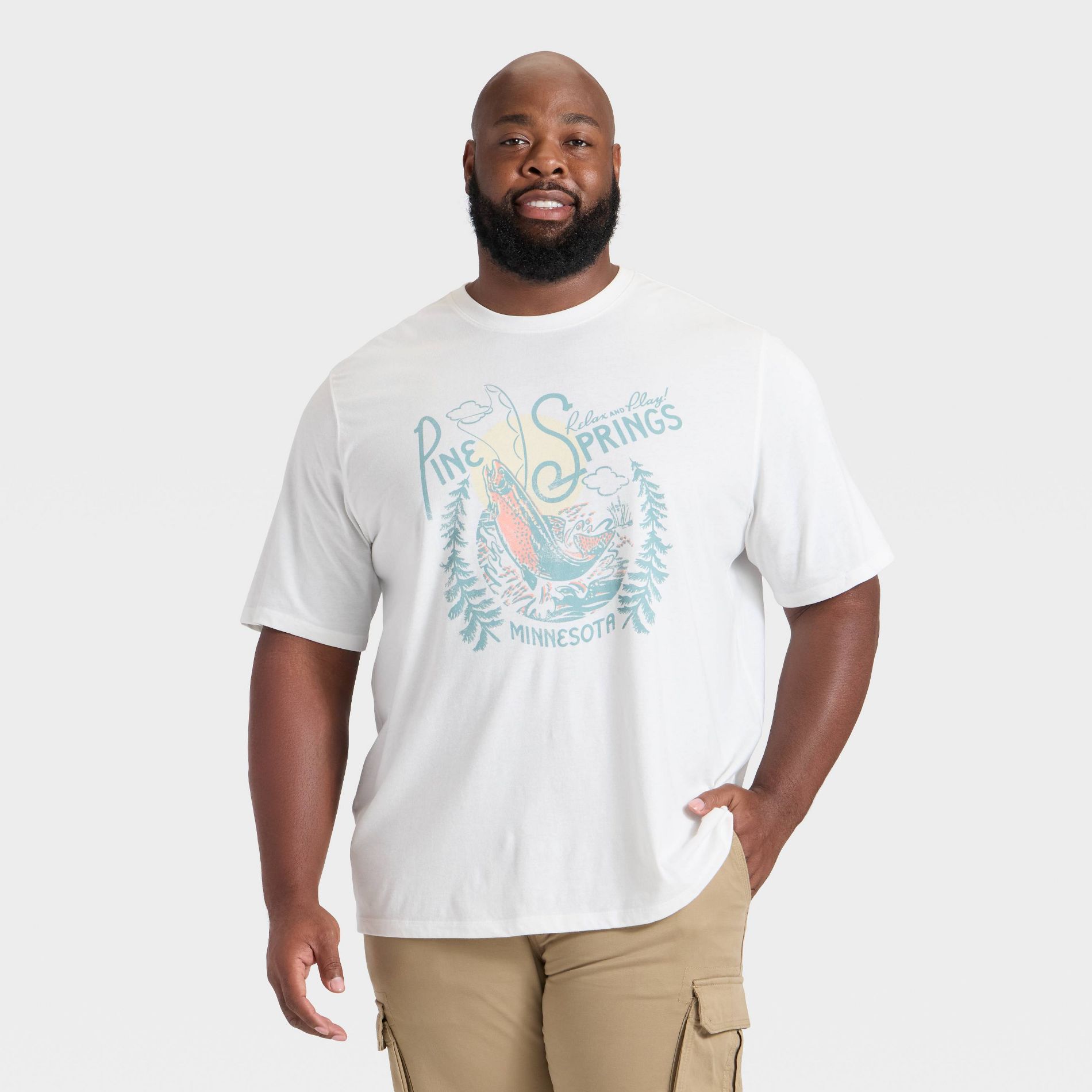 Men's Big & Tall Short Sleeve Graphic T-Shirt - Goodfellow & Co™