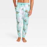 Men's Grogu Cloud Wash Jogger Pajama Pants - Green