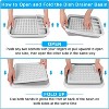Collapsible Dish Drying Rack with Drainboard, Portable Sink Organizer for Kitchen Counter and RV - 3 of 4