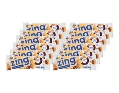 Zing Peanut Butter Cookie Dough Plant-Based Bar - 12 bars, 1.48 oz