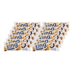 Zing Peanut Butter Cookie Dough Plant-Based Bar - 12 bars, 1.48 oz - 1 of 3
