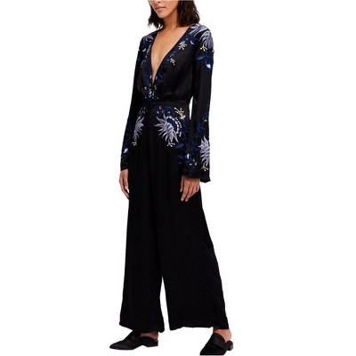 Free People Womens Gypsy Rose Floral Jumpsuit