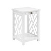 Alaterre Furniture Middlebury Wood End Table with Tray - 2 of 4
