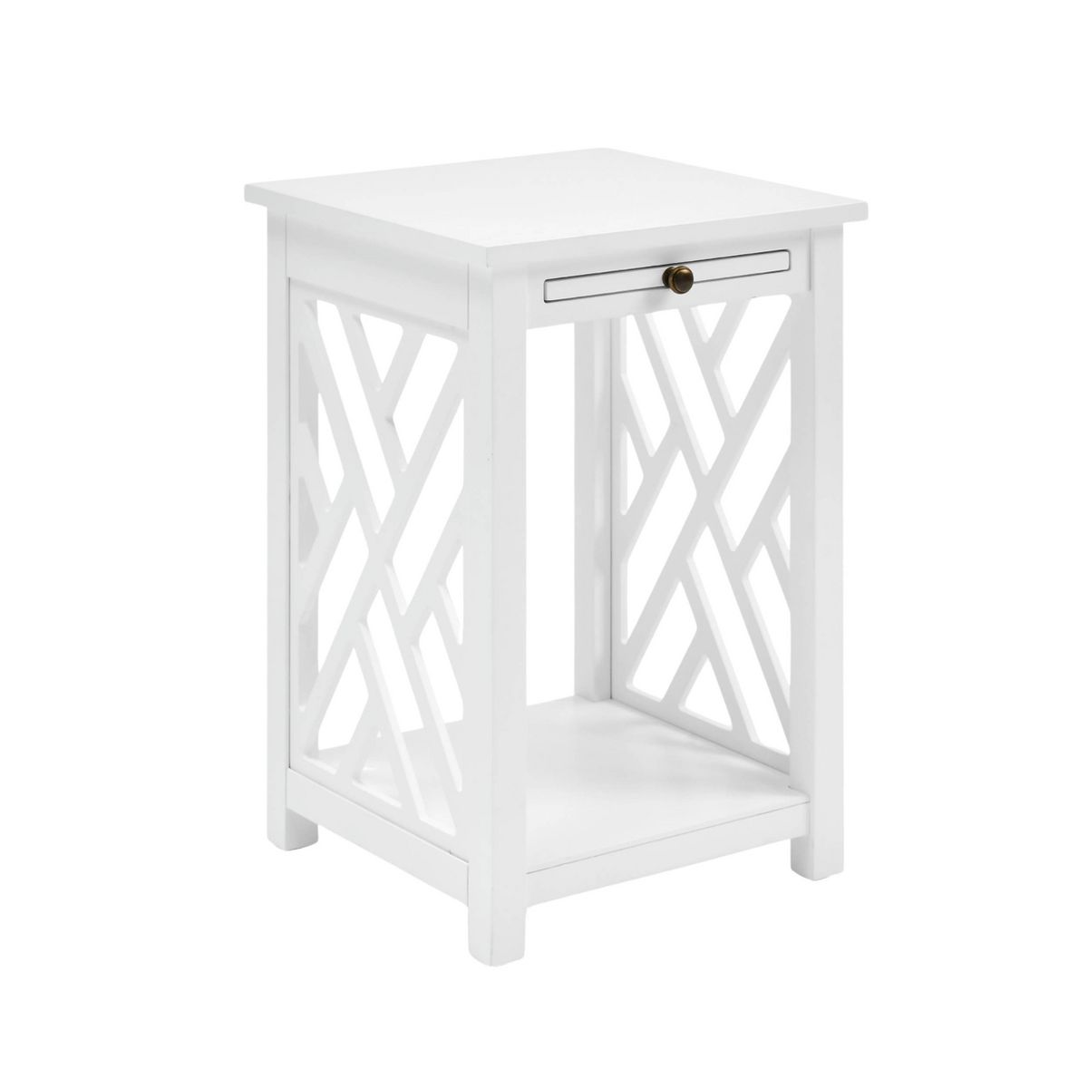 Alaterre Furniture Middlebury Wood End Table with Tray - thumbnail 10