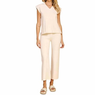 Women's Straight Leg Sweater Pants - PINCH