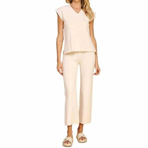 Women's Straight Leg Sweater Pants - PINCH - 1 of 3