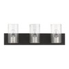 Livex Lighting Zurich 3 - Light Vanity in  Black/Brushed Nickel - 3 of 4
