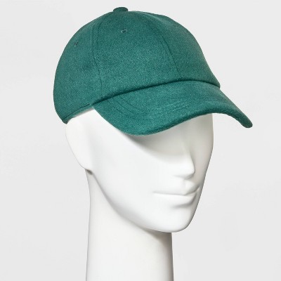 Women's Felt Baseball Hat - A New Day™ Dark Green