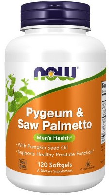 Pygeum Saw Palmetto By Now Foods Softgel Target