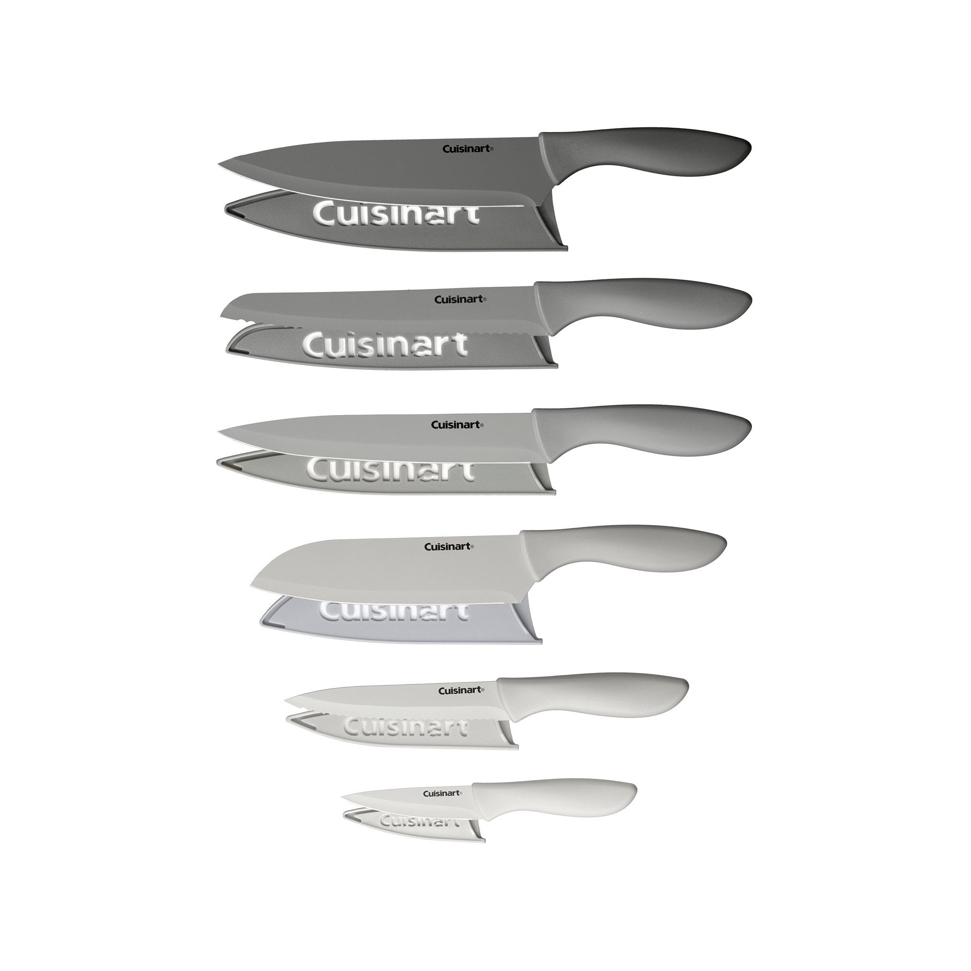 Cuisinart Advantage 12-Piece Gray Knife Set with Blade Guards - C55-12PCG