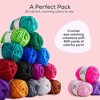 Jumblcrafts 20 Acrylic Yarn Skeins Crochet Starter Kit 20 Assorted Colors Acrylic Yarn Skeins - 3 of 4