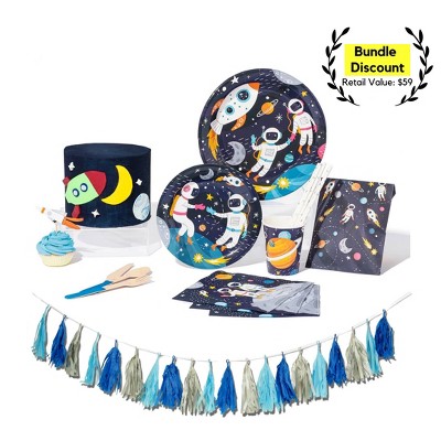 91pc Space Party Supplies Great Value Essential Kit