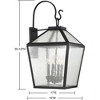 Savoy House Woodstock 4 - Light Wall Light in  Black - 3 of 3