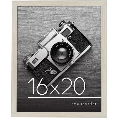 Americanflat 16x20 Poster Frame in Light Wood with Polished Plexiglass - Horizontal and Vertical Formats with Included Hanging Hardware