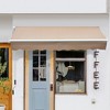 DSVIMOY Retractable Awning, 8'*7' Patio Awnings with Manual Crank Handle for Deck, Yard, Brown, 98.5"*78.75"*49.2" - 4 of 4