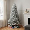 HomeRoots 6' White Full Flocked Fir Christmas Tree With Decorations - 2 of 3