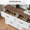 5/6 Drawers Dresser for Bedroom,Chest of Drawers with Wide Metal Handle,Farmhouse Modern Wooden Tall Dresser,Natural Texture,Storage Organizer Dresser - 4 of 4