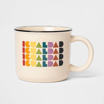 Photo 1 of 15oz Camper Mug Igualdad Off White - Pride 2 pack