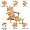 Yaheetech Folding Adirondack Chair with Leg Rest - image 4 of 4