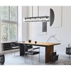 Urban Ambiance Luxury Mediterranean Indoor Chandelier,  8''H x 14-1/4"W x 51-1/4''D,  Matte Black Finish, UHP5072 - 2 of 4